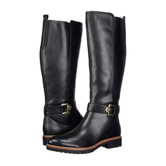 tommy hilfiger buckle high boot